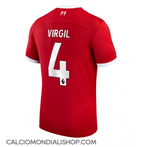 Maglie da calcio Liverpool Virgil van Dijk #4 Prima Maglia 2023-24 Manica Corta